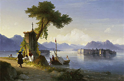 Isola Bella on Lake Maggiore, 1843 | Aivazovsky | Giclée Leinwand Kunstdruck