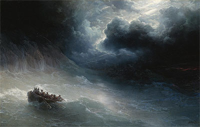 Aivazovsky | The Wrath of the Seas, 1886 | Giclée Canvas Print