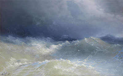 Among the Waves, 1898 | Aivazovsky | Giclée Canvas Print