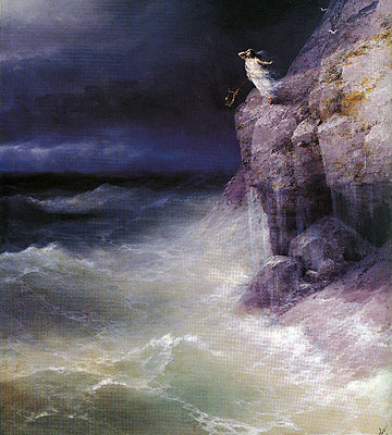 Sappho, 1893 | Aivazovsky | Giclée Canvas Print