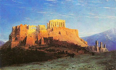 The Acropolis in Athens, n.d. | Aivazovsky | Giclée Leinwand Kunstdruck