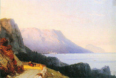 Ayu Dag in the Crimea, 1863 | Aivazovsky | Giclée Canvas Print