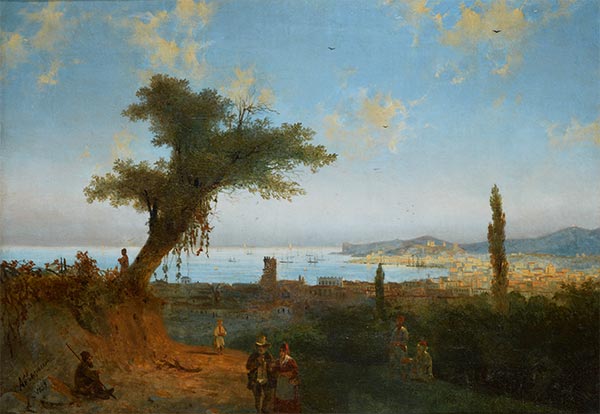 Alte Feodosia, 1839 | Aivazovsky | Giclée Leinwand Kunstdruck