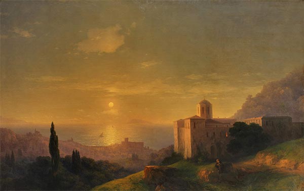 Moonlit Night by the Sea, 1852 | Aivazovsky
