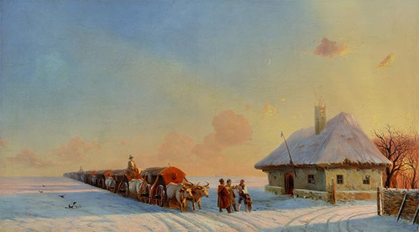 Aivazovsky | Chumaks in Little Russia, 1850s | Giclée Canvas Print