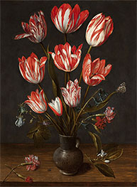 Tulips in a Vase | Jacob van Hulsdonck | Painting Reproduction