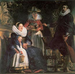 Die Malerfamilie, c.1621/22 von Jacob Jordaens | Leinwand Kunstdruck