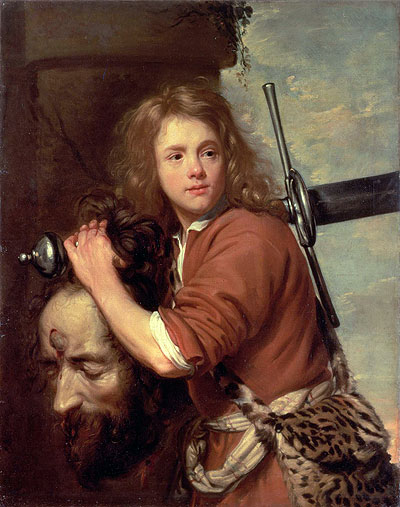 David Bearing the Head of Goliath, 1643 | Jacob van Oost | Giclée Canvas Print