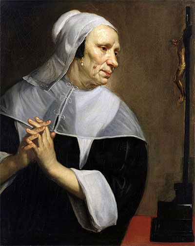 Jacob van Oost | Old Woman Praying, undated | Giclée Canvas Print