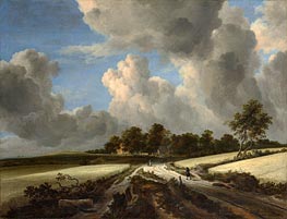 Ruisdael | Wheat Fields, c.1670 | Giclée Canvas Print