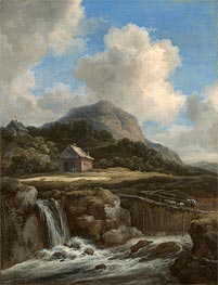 Mountain Torrent, c.1670/80 by Ruisdael | Canvas Print