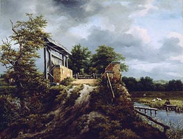 Ruisdael | Bridge with a Sluice | Giclée Canvas Print