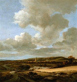Landscape with Cornfield | Ruisdael | Painting Reproduction