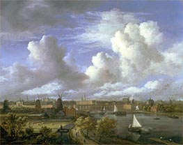 Ruisdael | View on the Amstel Looking Towards Amsterdam, c.1675/70 | Giclée Canvas Print