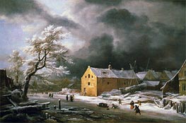 Winter Landscape | Ruisdael | Painting Reproduction