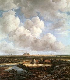 Bleaching Ground in the Countryside near Haarlem, 1670 by Ruisdael | Canvas Print