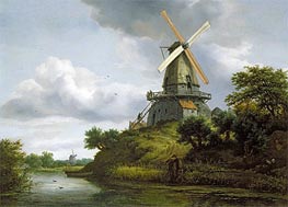 Windmill by a River, n.d. by Ruisdael | Canvas Print