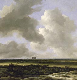 Panoramic View of Haarlem, c.1670 by Ruisdael | Canvas Print