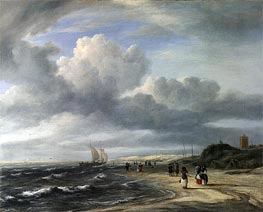 Ruisdael | The Shore at Egmond-aan-Zee | Giclée Canvas Print
