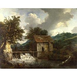 Two Watermills and an Open Sluice at Singraven - Ruisdael