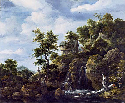Rocky Landscape, c.1650 | Ruisdael | Giclée Leinwand Kunstdruck