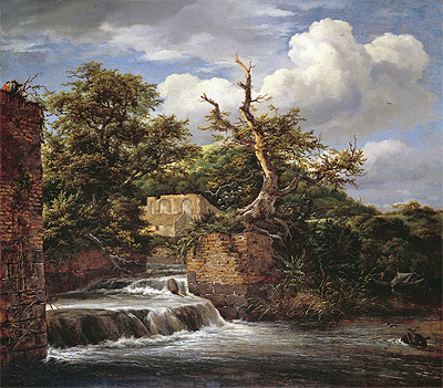 Waldlandschaft mit Mühle, n.d. | Ruisdael