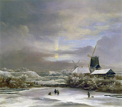 Winter Landscape, n.d. | Ruisdael | Giclée Leinwand Kunstdruck