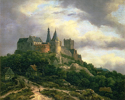 The Castle of Bentheim, c.1650/60 | Ruisdael | Giclée Leinwand Kunstdruck