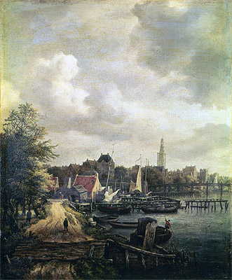 View of Amsterdam, n.d. | Ruisdael | Giclée Leinwand Kunstdruck