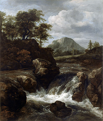 A Waterfall, c.1660/70 | Ruisdael | Giclée Leinwand Kunstdruck