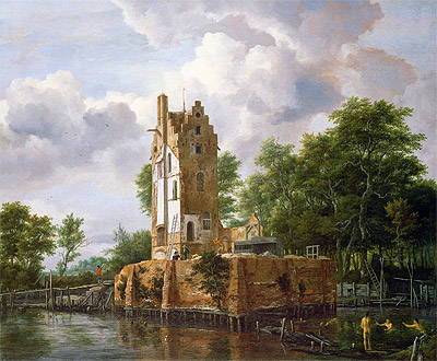 View of Kostverloren Castle on the Amstel, n.d. | Ruisdael | Giclée Leinwand Kunstdruck