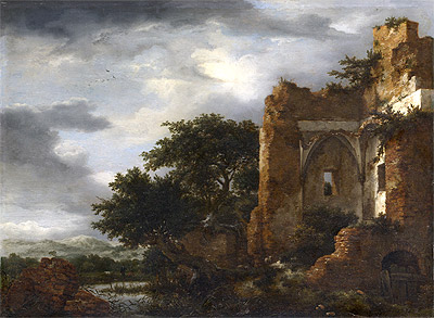 Ruinen in einer Dünenlandschaft, c.1650/55 | Ruisdael