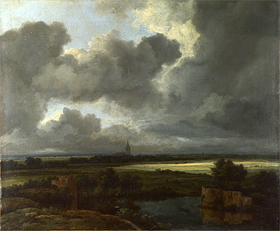 Eine weite Landschaft mit Ruinen, c.1665/75 | Ruisdael