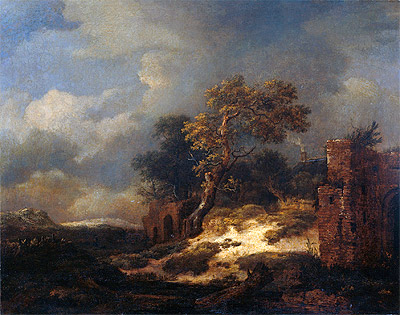 Landschaft mit Ruinen, 1682 | Ruisdael