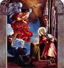 The Annunciation | Tintoretto | Gemälde Reproduktion
