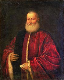 Tintoretto | Portrait of an Old Man in Red Robes, Undated | Giclée Canvas Print