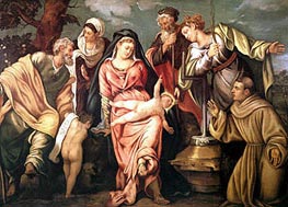 Sacra Conversazione Molin | Tintoretto | Gemälde Reproduktion