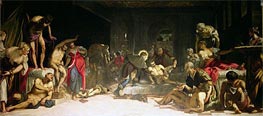 St. Roch Healing the Plague, 1549 von Tintoretto | Leinwand Kunstdruck