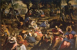 The Israelites in the Desert, c.1593 von Tintoretto | Leinwand Kunstdruck