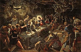 The Last Supper, c.1593 von Tintoretto | Leinwand Kunstdruck