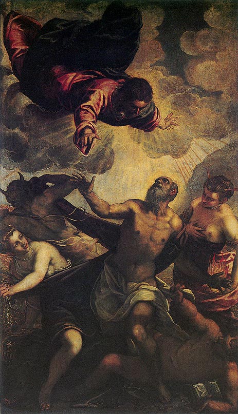 The Temptation of St. Anthony, c.1577 | Tintoretto | Giclée Canvas Print