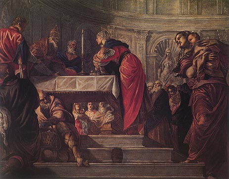 Tintoretto | The Presentation of Christ in the Temple, c.1550/55 | Giclée Canvas Print
