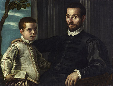 Tintoretto | Portrait of a Nobleman with his Son, undated | Giclée Canvas Print