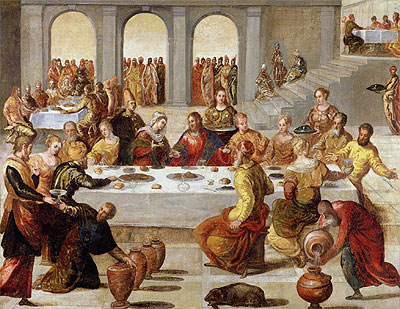 The Wedding Feast at Cana, c.1545 | Tintoretto | Giclée Canvas Print
