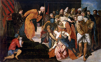Esther before Ahasuerus, 1548 | Tintoretto | Giclée Canvas Print