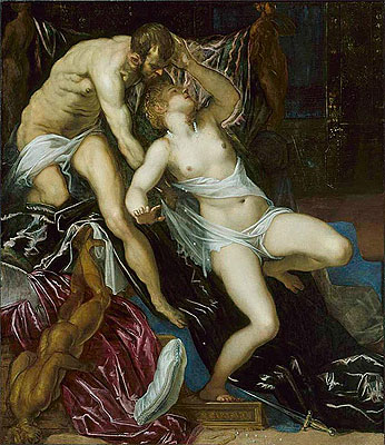 Tarquin and Lucretia, c.1580/90 | Tintoretto
