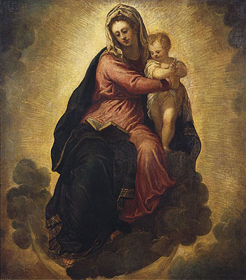 Tintoretto | The Virgin and Child, c.1540/45 | Giclée Canvas Print
