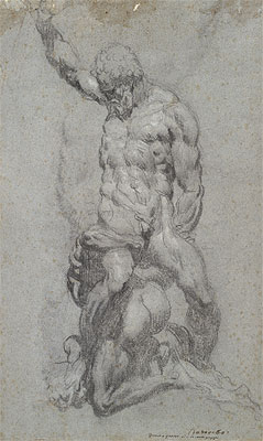 Samson and the Philistine, undated | Tintoretto | Giclée Papier-Kunstdruck