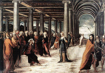 Christus und die Ehebrecherin, c.1546 | Tintoretto