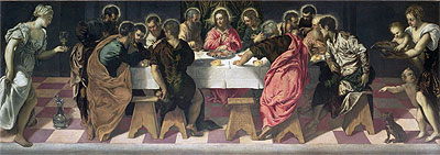 The Last Supper, 1547 | Tintoretto | Giclée Leinwand Kunstdruck
